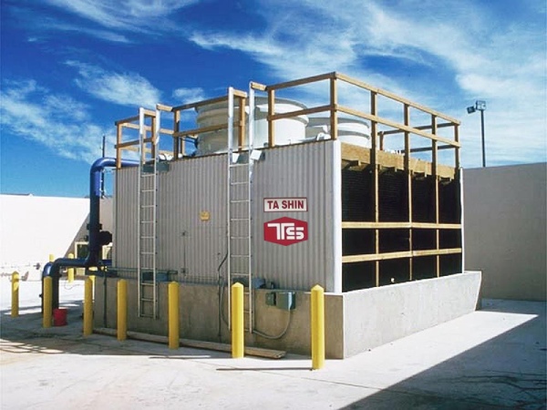 Tháp giải nhiệt nước TASHIN TSF được sử dụng công công trình công nghiệp